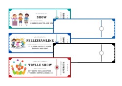 Billetter til show og fellessamling