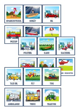 30 framkomstmiddel - kort