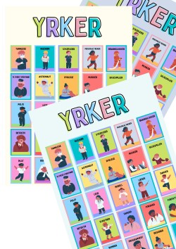 25 ulike yrker - plakat