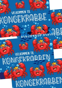 VELKOMMEN TIL KONGEKRABBE(N) - plakat