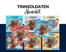 Tinnsoldaten - Navneskilt