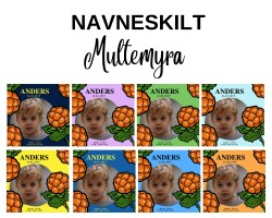 MULTEMYRA - Navneskilt