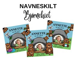 BJØRNEHIET 2 - Navneskilt