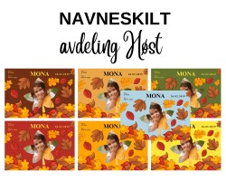 Avdeling HØST - Navneskilt