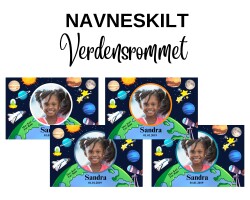 Verdensrommet - Navneskilt