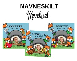 Revehiet - Navneskilt