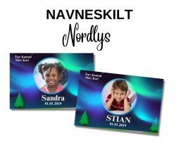 NORDLYS - Navneskilt