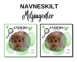 Miljøagenter - Navneskilt