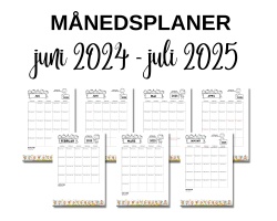 Månedsplaner juni 2024 - juli 2025