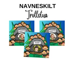 TROLLSTUA - Navneskilt