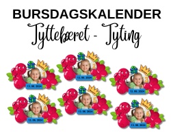 Bursdagskalender - TYTTEBÆRET