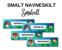 SMÅTROLL - Smalt Navneskilt