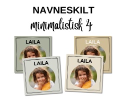 Minimalistisk - Navneskilt