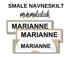 Minimalistisk smale - Navneskilt