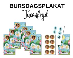 TUSENFRYD - bursdagsplakat