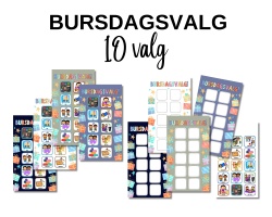 Bursdagsvalg - plakat