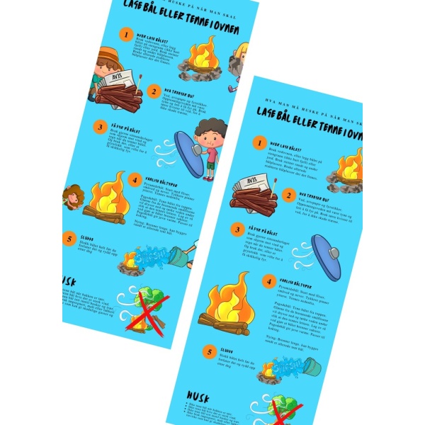 Lage bål - tenne i ovnen - plakat - Bilde 2