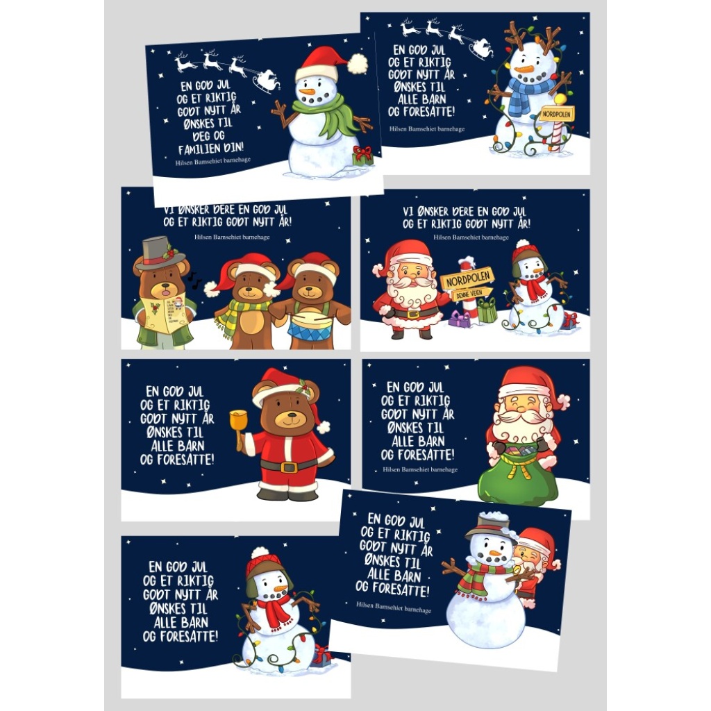 JULEKORT | Print til barnehagefolk