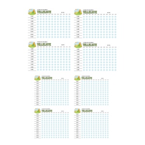 Telleliste 9 og 12 barn
