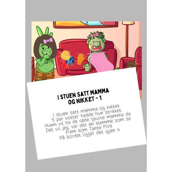 I STUEN SATT MAMMA OG NIKKET - AV TINA SAATVEDT
