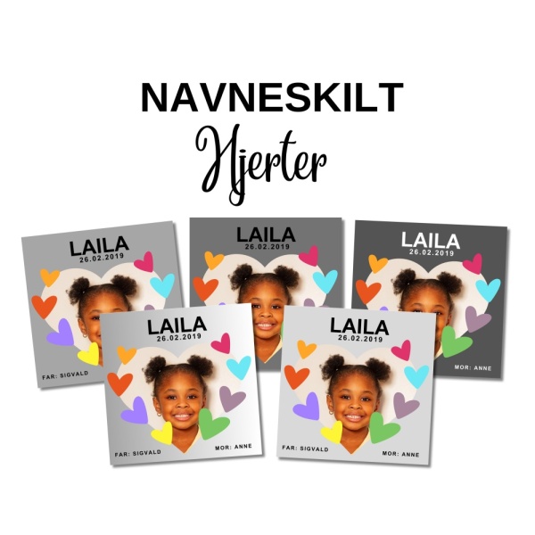 HJERTER - Navneskilt - Bilde 2