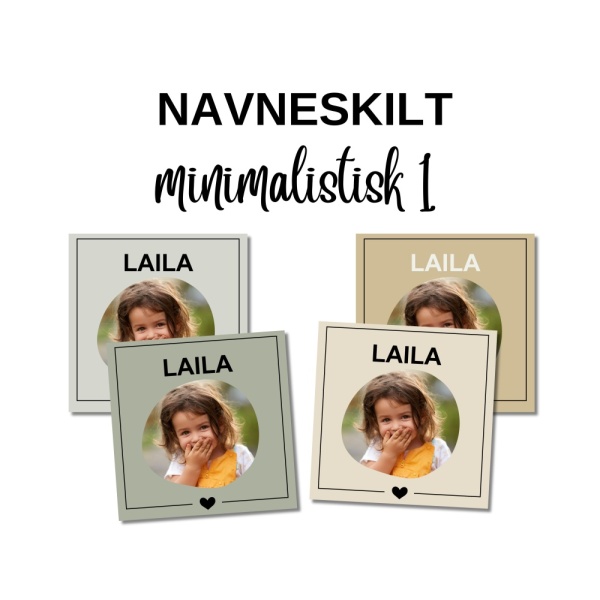 Minimalistisk - Navneskilt - Bilde 3