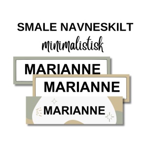 Minimalistisk smale - Navneskilt
