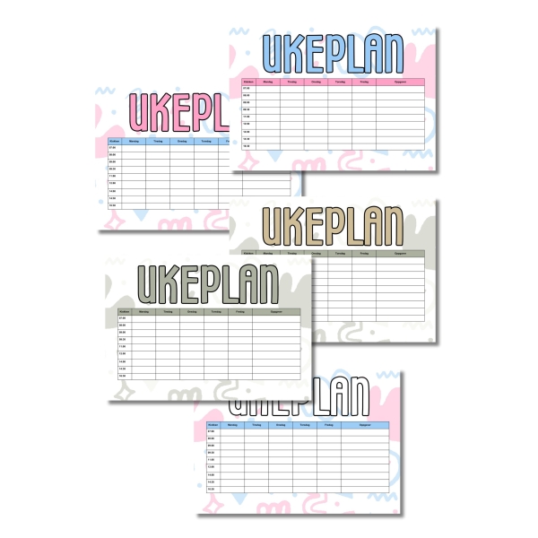 Ukeplan - uka på avdelingen - Bilde 2