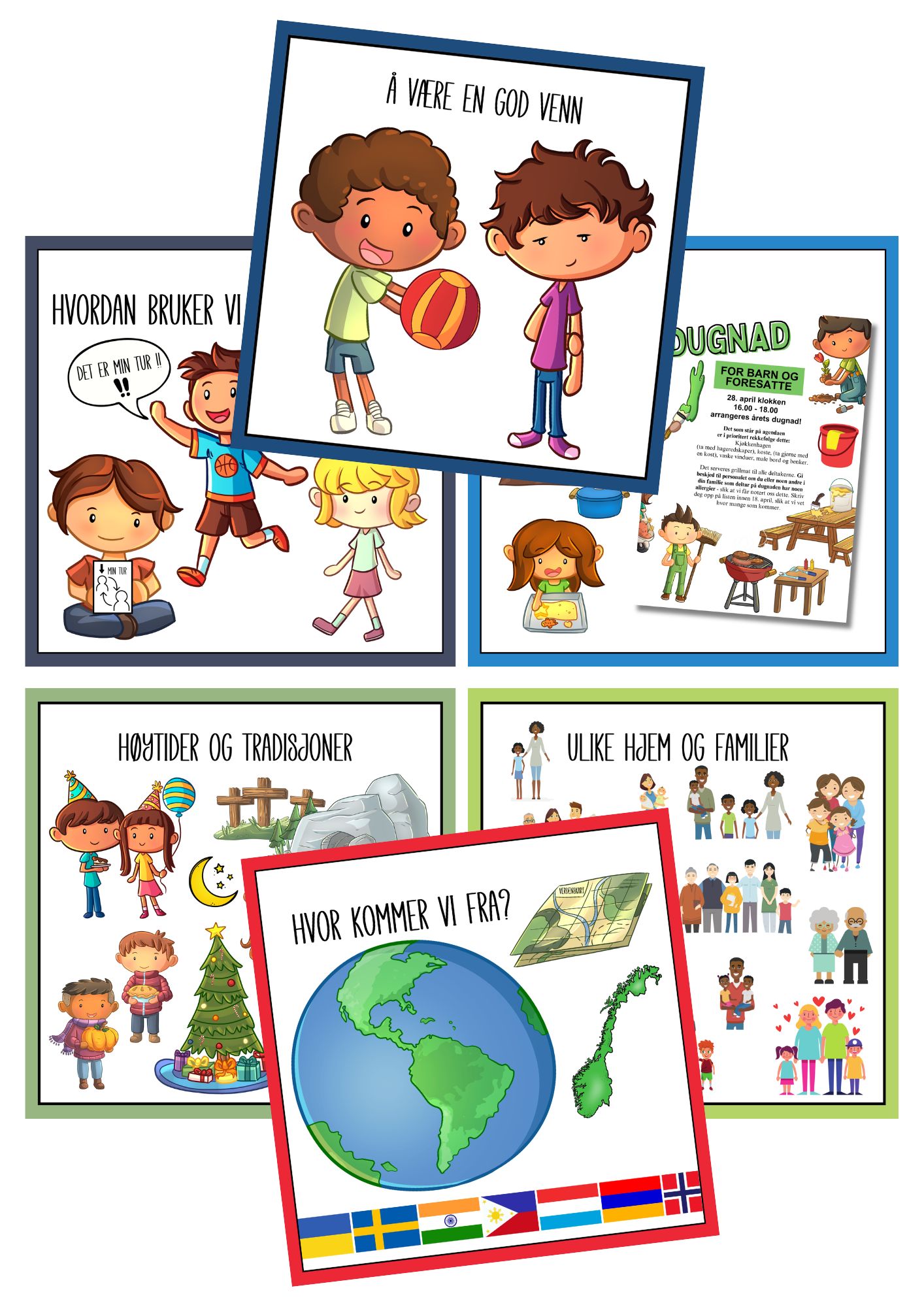 Temakort MANGFOLD Print Til Barnehagefolk Temakort MANGFOLD Print Til Barnehagefolk