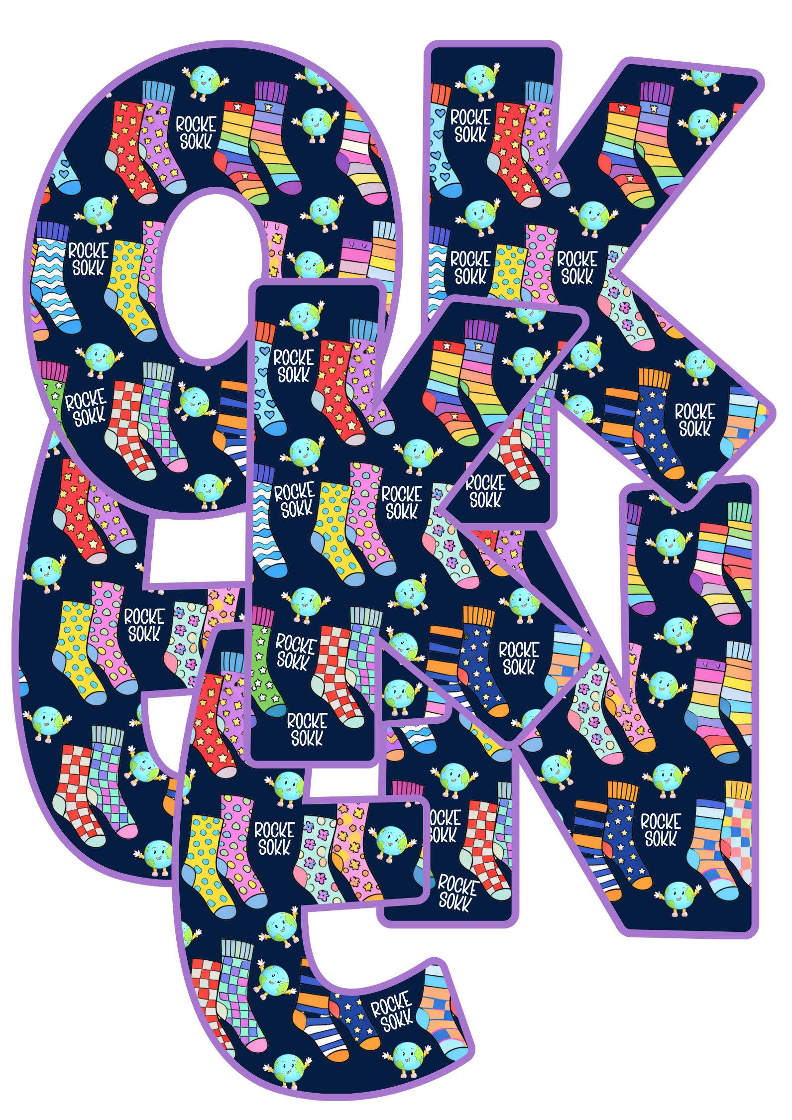 ROCK SOKKENE - dekorbokstaver - Bilde 2